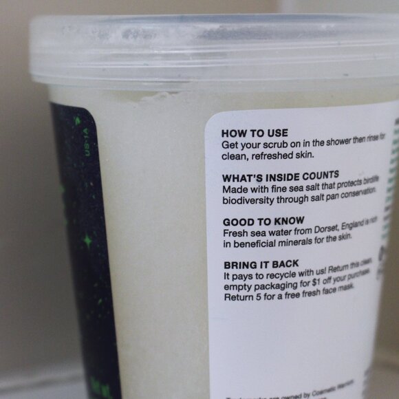 Freeze Body Scrub - Lush Kitchen Exclusive January 2025 - Picture 4 of 5